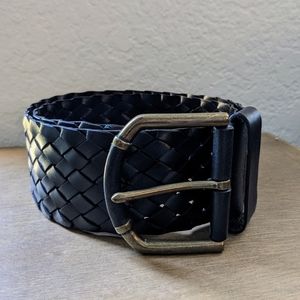 Talbots Small Black Leather Belt